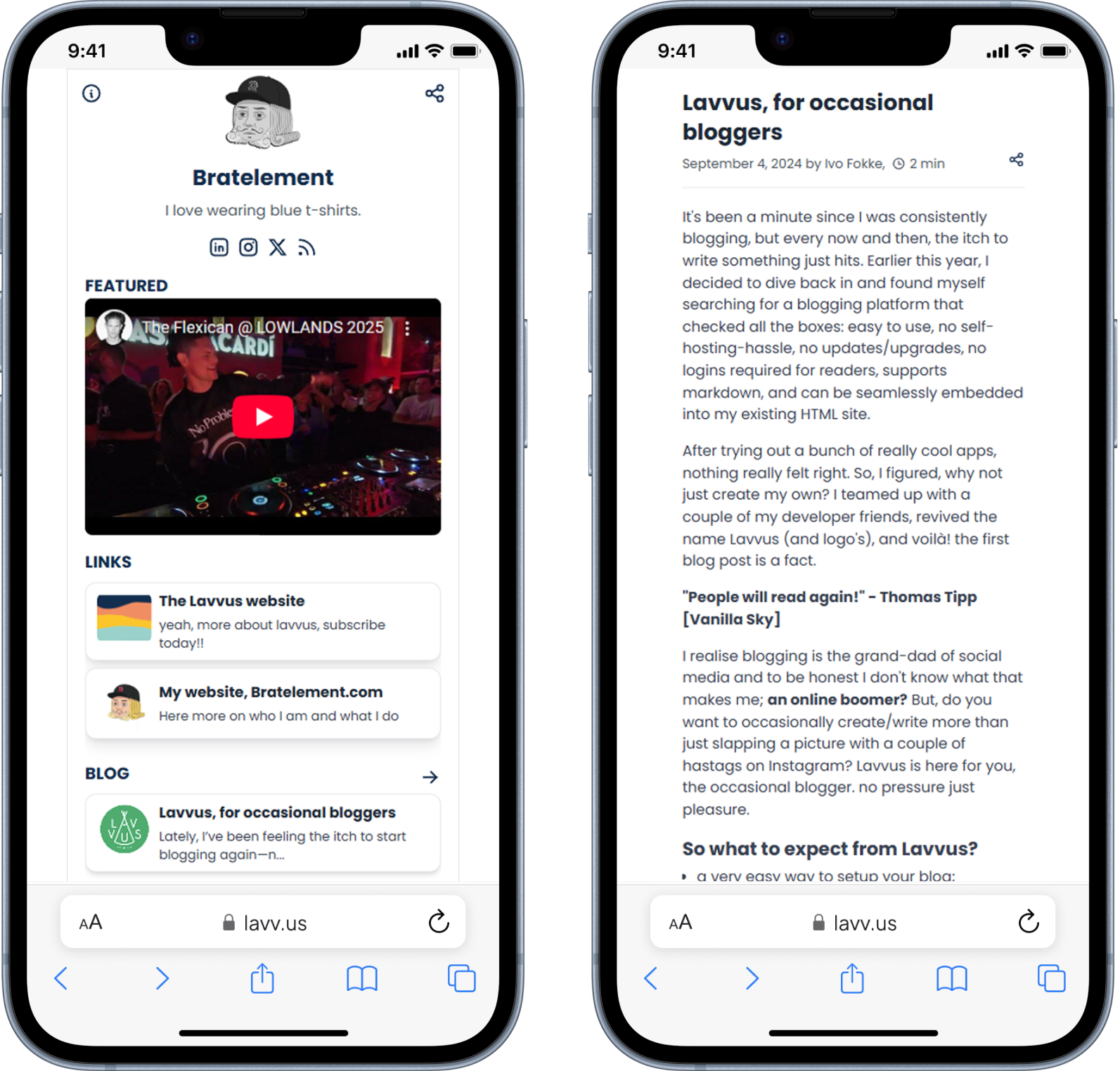 Writing a blog post in the Lavvus Markdown editor